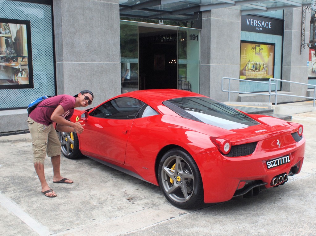 It is very expensive to drive a car in Singapore. More so when the car is a Ferrari.