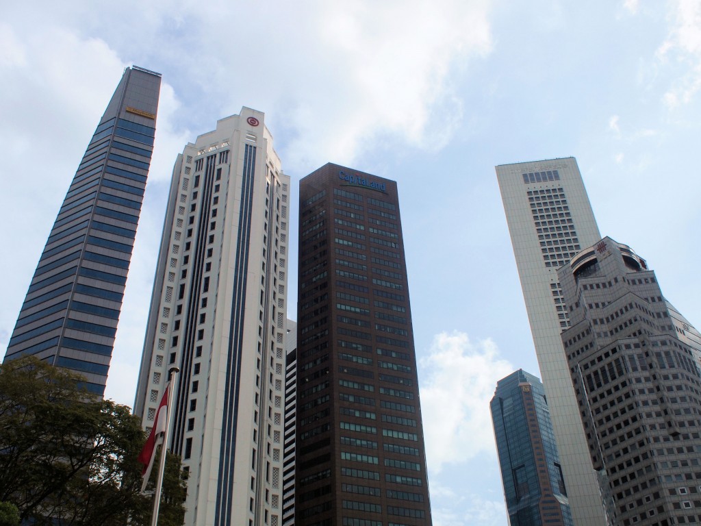 No shortage of modern, tall buildings in Singapore. If you don't think there's enough, just wait a few weeks.
