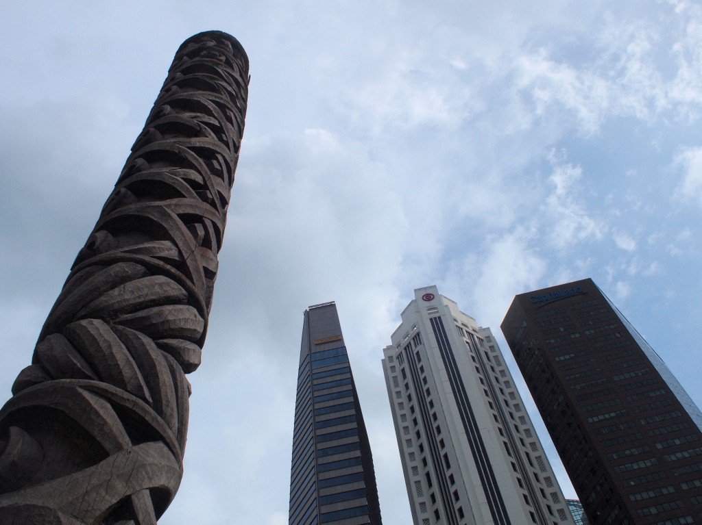 Outside the Asian Civilizations Museum - Office Buildings as Totems