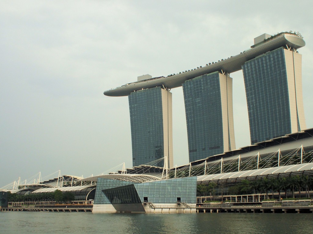 The Marina Bay Sands Casino and Hotel as viewed from the Singapore River